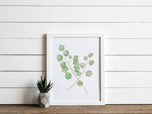 Watercolor Eucalyptus Botanical Print