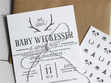 Load image into Gallery viewer, Oh Deer Rustic Baby Shower Invitation