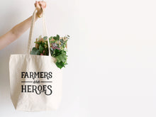 Load image into Gallery viewer, Farmers Are Heroes Canvas Tote Bag
